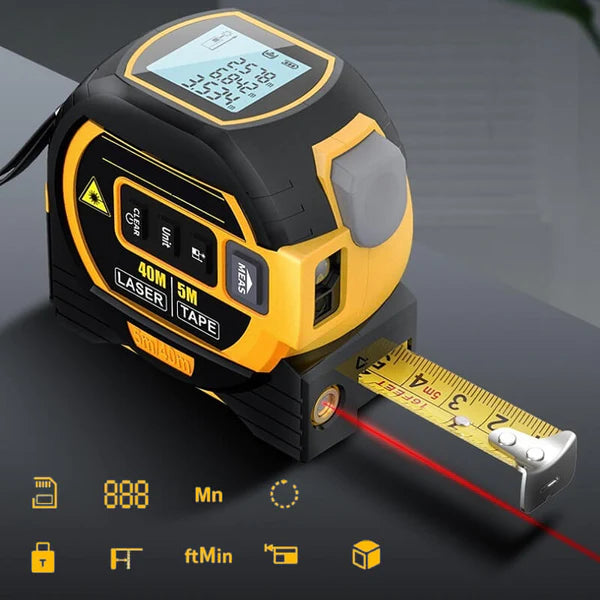 CRAFTENIX™ Laser Tape Rangefinder Multifunction